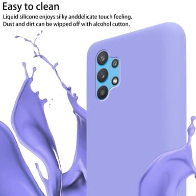 Samsung Galaxy A32 5G Skal Fodral Kedja (Lila)