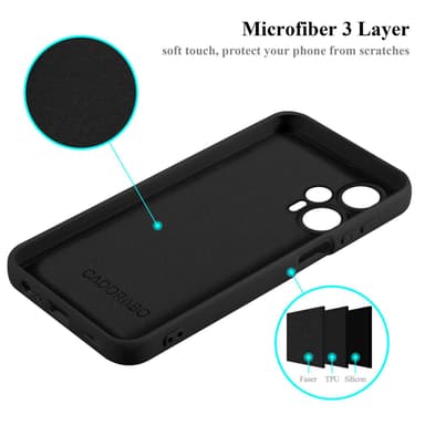Xiaomi Poco F5 Skal Fodral Case (Svart)