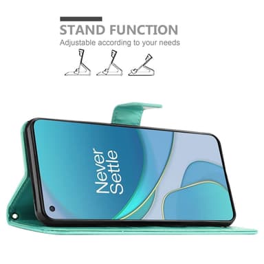 OnePlus 8T Plånboksfodral Skal (Turkos)