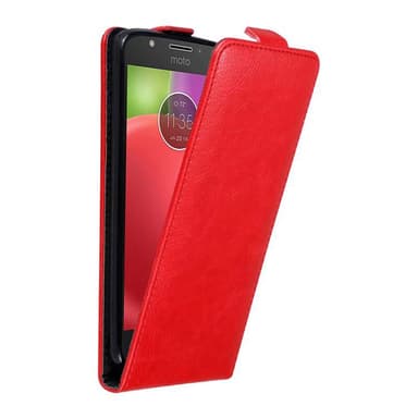 Motorola MOTO E4 Flipfodral Skal (Röd)