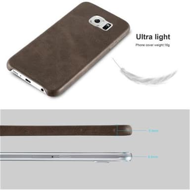 Samsung Galaxy S6 Skal Fodral Case (Brun)