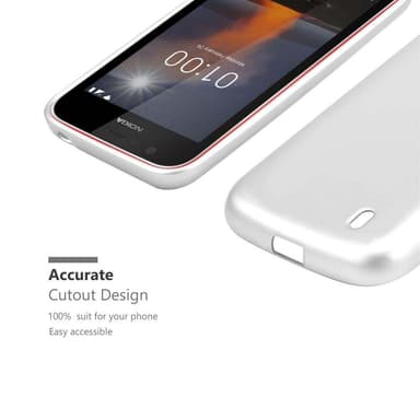 Skal Nokia 1 2018 Fodral Case (Silver)