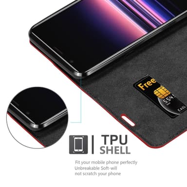 Sony Xperia 5 II Skal Fodral Case (Röd)