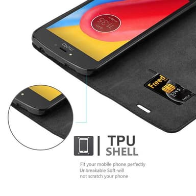 Motorola MOTO C Skal Fodral Case (Svart)
