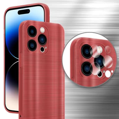 iPhone 14 PRO MAX Skal Fodral Case (Röd)