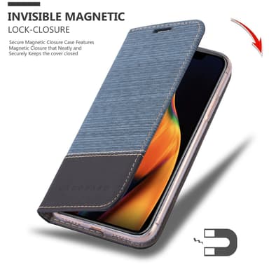 iPhone 13 PRO Plånboksfodral Skal (Blå)