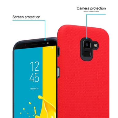 Samsung Galaxy J6 2018 Skal Fodral Case (Röd)