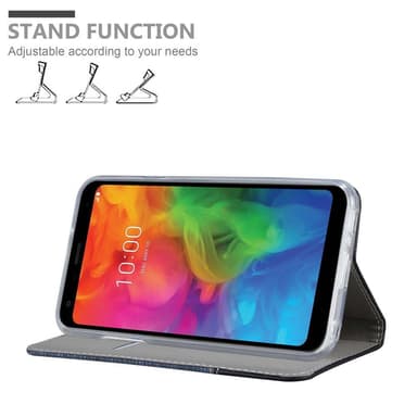 LG Q7 / Q7a / Q7+ Plånboksfodral Skal (Blå)