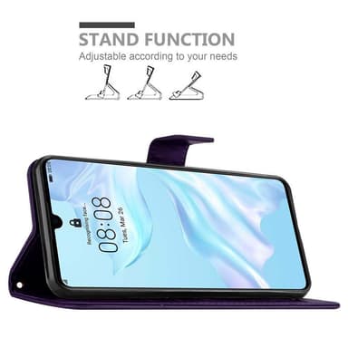 Huawei P30 Plånboksfodral Skal (Lila)