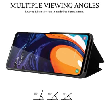 Samsung Galaxy A60 / M40 Plånboksfodral Skal (Svart)