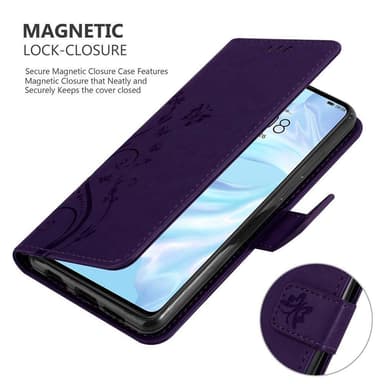 Huawei P30 Plånboksfodral Skal (Lila)
