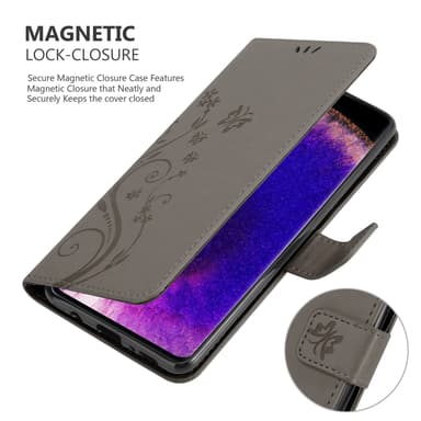 Oppo FIND X5 PRO Plånboksfodral Skal (Grå)