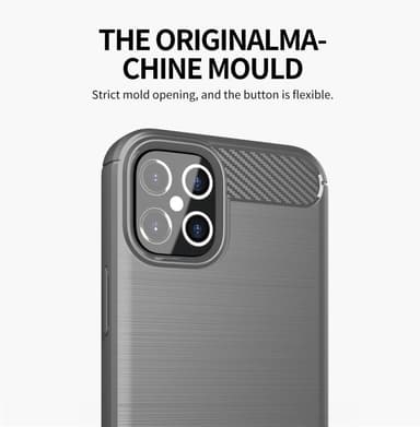 iPhone 12 PRO MAX Skal Fodral Case (Grå)