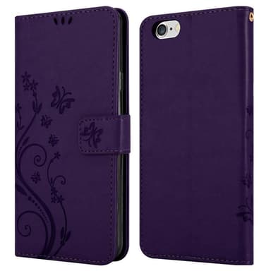 iPhone 6 PLUS / 6S PLUS Plånboksfodral Skal (Lila)