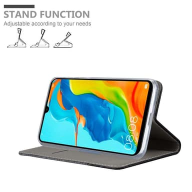 Huawei P30 LITE Plånboksfodral Skal (Grå)