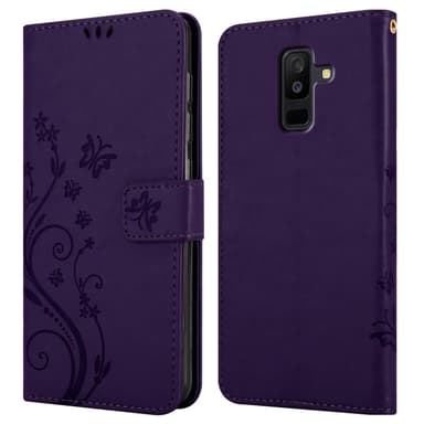 Samsung Galaxy A6 PLUS 2018 Plånboksfodral Skal (Lila)