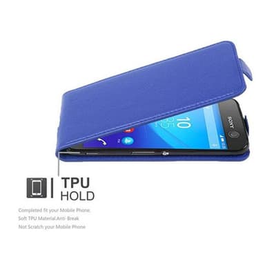 Sony Xperia M5 Flipfodral Skal (Blå)
