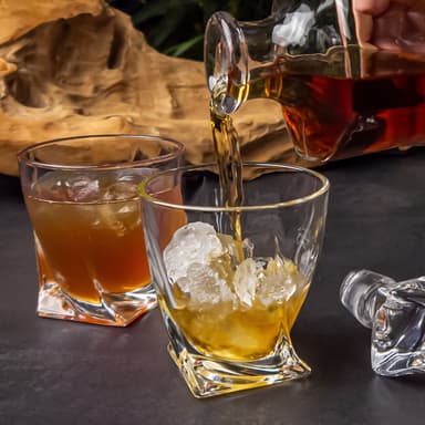4x Whiskyglas Old Fashioned Whiskey Kristallglas