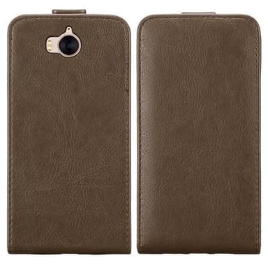 Huawei Y5 2017 / Y6 2017 Flipfodral Skal (Brun)