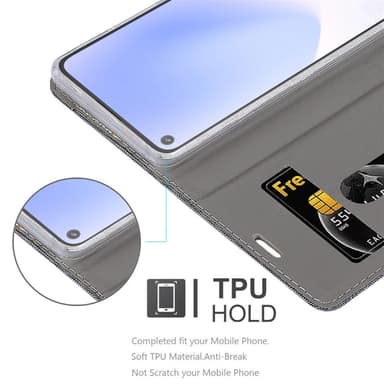 Google PIXEL 5 XL Plånboksfodral Skal (Grå)