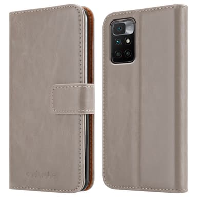 Xiaomi RedMi 10 Plånboksfodral Skal (Brun)