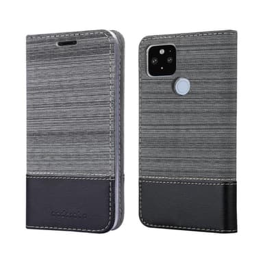 Google PIXEL 5 XL Plånboksfodral Skal (Grå)