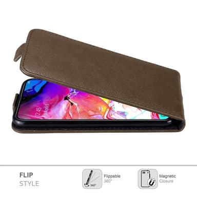 Samsung Galaxy A70 / A70s Flipfodral Skal (Brun)