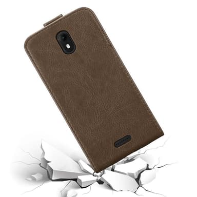 WIKO VIEW GO Flipfodral Skal (Brun)