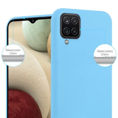 Skal Samsung Galaxy A12 / M12 Fodral Case (Blå)