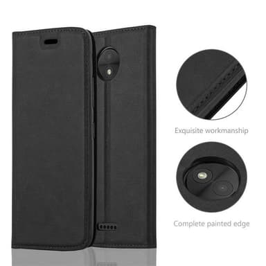 Motorola MOTO C Skal Fodral Case (Svart)