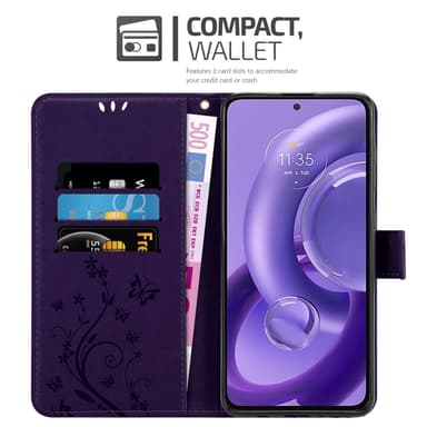 Motorola EDGE 30 NEO Plånboksfodral Skal (Lila)