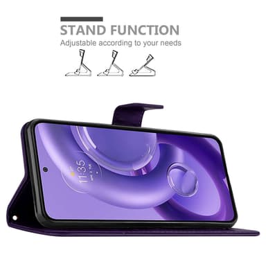 Motorola EDGE 30 NEO Plånboksfodral Skal (Lila)