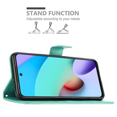 Xiaomi RedMi 10 Plånboksfodral Skal (Turkos)
