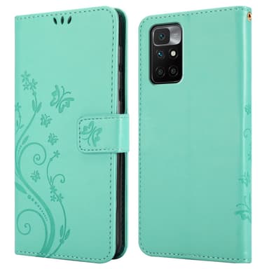 Xiaomi RedMi 10 Plånboksfodral Skal (Turkos)