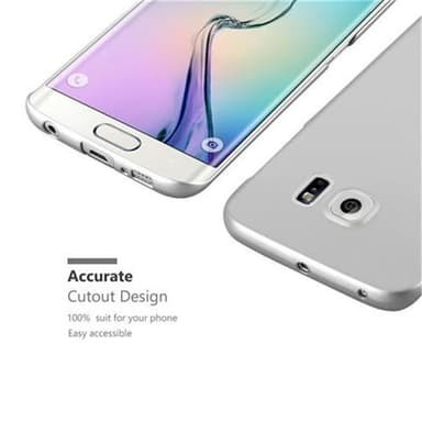 Samsung Galaxy S6 EDGE Skal Fodral Case (Silver)