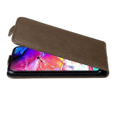 Samsung Galaxy A70 / A70s Flipfodral Skal (Brun)