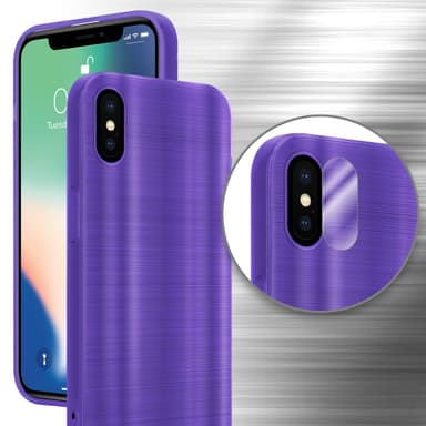 iPhone X / XS Skal Fodral Case (Lila)