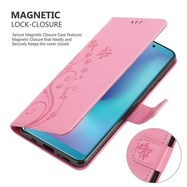 Samsung Galaxy A6s Plånboksfodral Skal (Rosa)