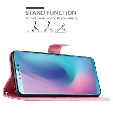 Samsung Galaxy A6s Plånboksfodral Skal (Rosa)