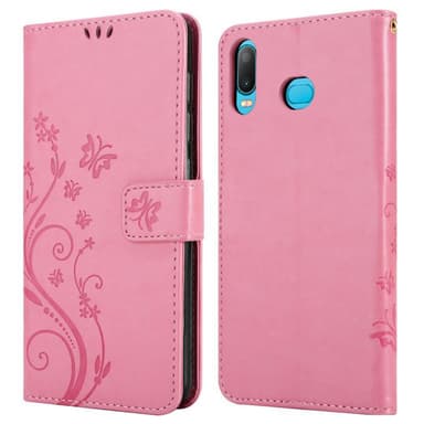 Samsung Galaxy A6s Plånboksfodral Skal (Rosa)