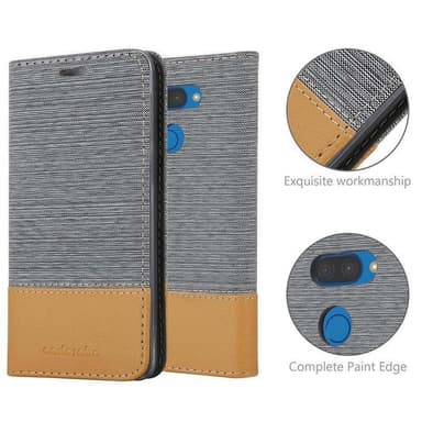 LG K40S Plånboksfodral Skal (Grå)