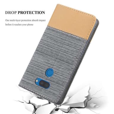 LG K40S Plånboksfodral Skal (Grå)
