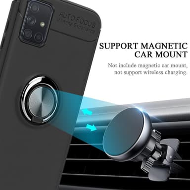 Samsung Galaxy A71 5G Skal Fodral Case (Svart)