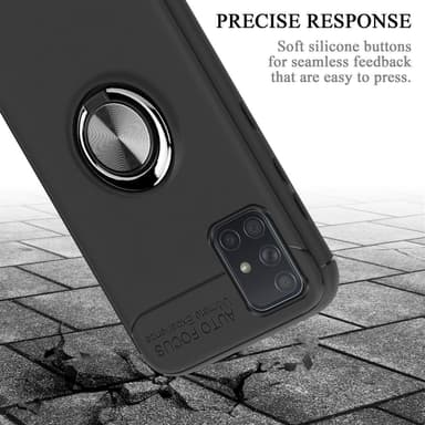 Samsung Galaxy A71 5G Skal Fodral Case (Svart)