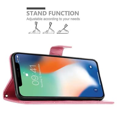 iPhone XS MAX Plånboksfodral Skal (Rosa)
