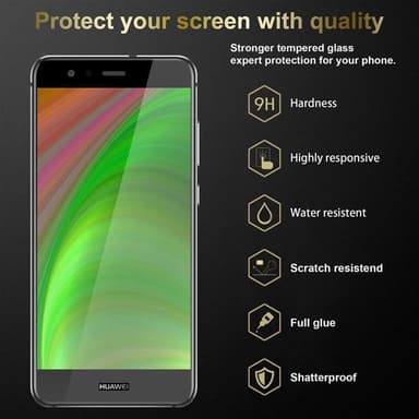 Huawei P10 LITE 3x Skyddsglas Skyddsfilm Skärmskydd