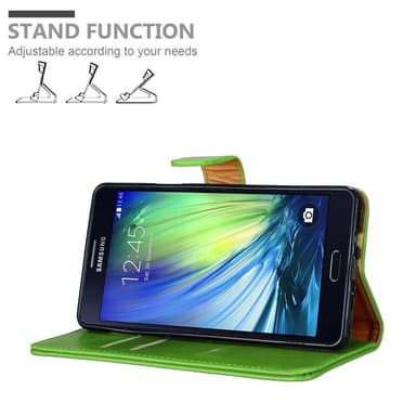 Samsung Galaxy A7 2015 Plånboksfodral Skal (Grön)