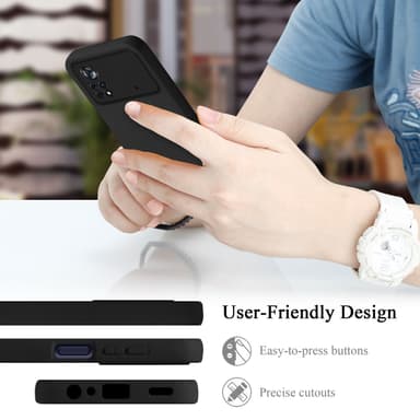 Xiaomi Poco X4 Pro Skal Fodral Case (Svart)