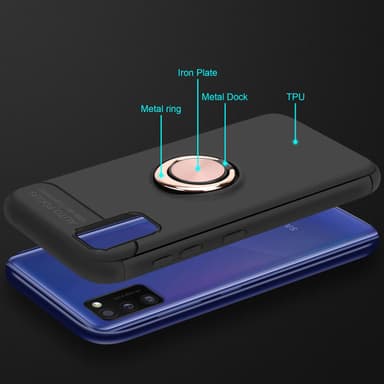Samsung Galaxy A41 Skal Fodral Case (Svart)