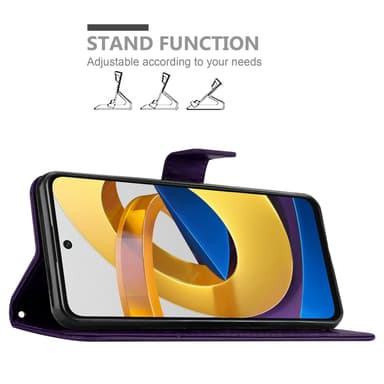 Xiaomi POCO M4 PRO 5G Plånboksfodral Skal (Lila)